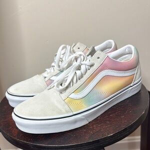 Vans ombré rainbow mens sneakers size 8.5